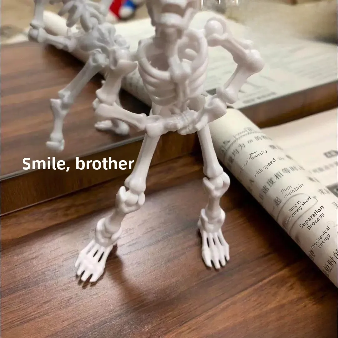 Funny Skeleton Bone Joint Puzzle Assembly Moving Doll Curiosity Small Plaything Display Toy Shocking Joke Toy Model Toy