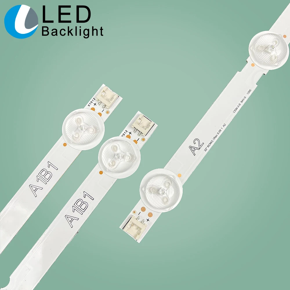 LED 백라이트 스트립, LIG 32LN 7 + 8LED, 3V, 32LN5100, 32LN545B, 32LN5180, 32LN520B, 32LN541V, 32LN5403, 32LN540V 용, 32 인치, 630mm, 세트 당 3 개