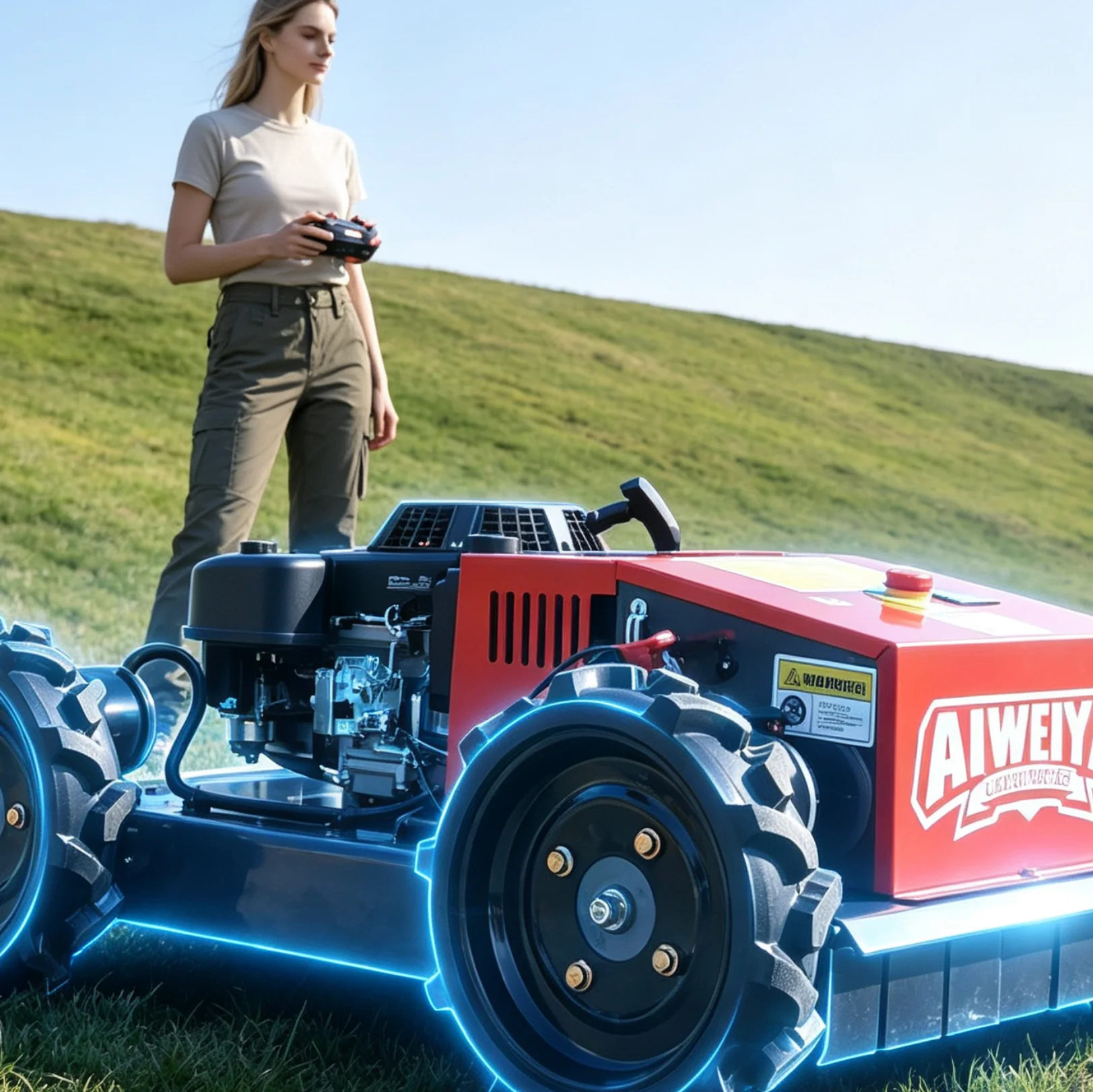 Customized Low Energy Robot Lawn Mower Power Saving Lawn Mower Robot Eco Friendly Robot Lawn Mower