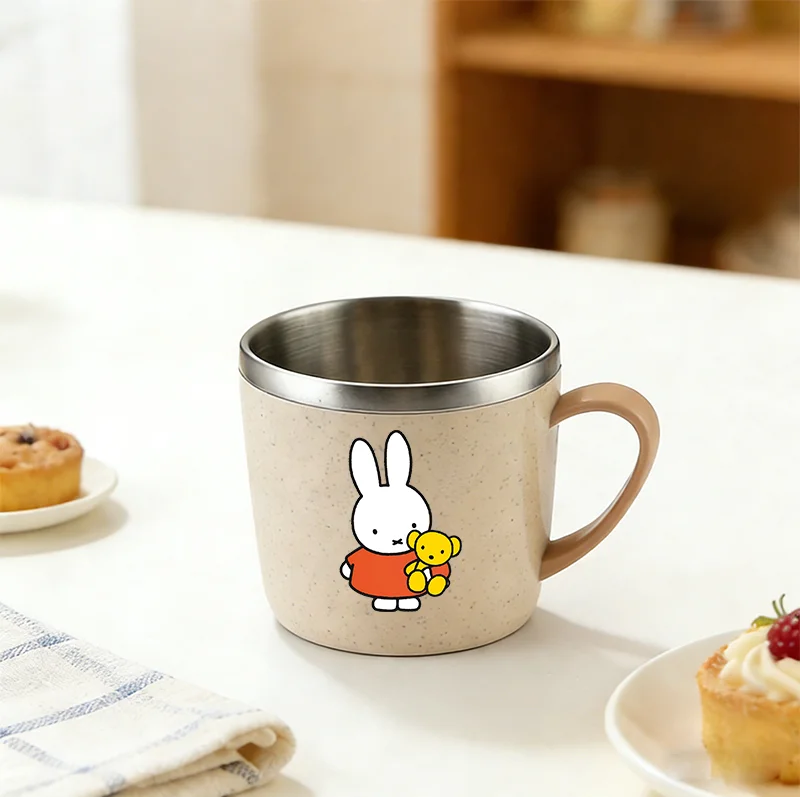 ミッフィー女性用水筒子供用二重層耐熱ミルクカップステンレス鋼 - Kids Outdoor Mud Kitchen のレビューと価格