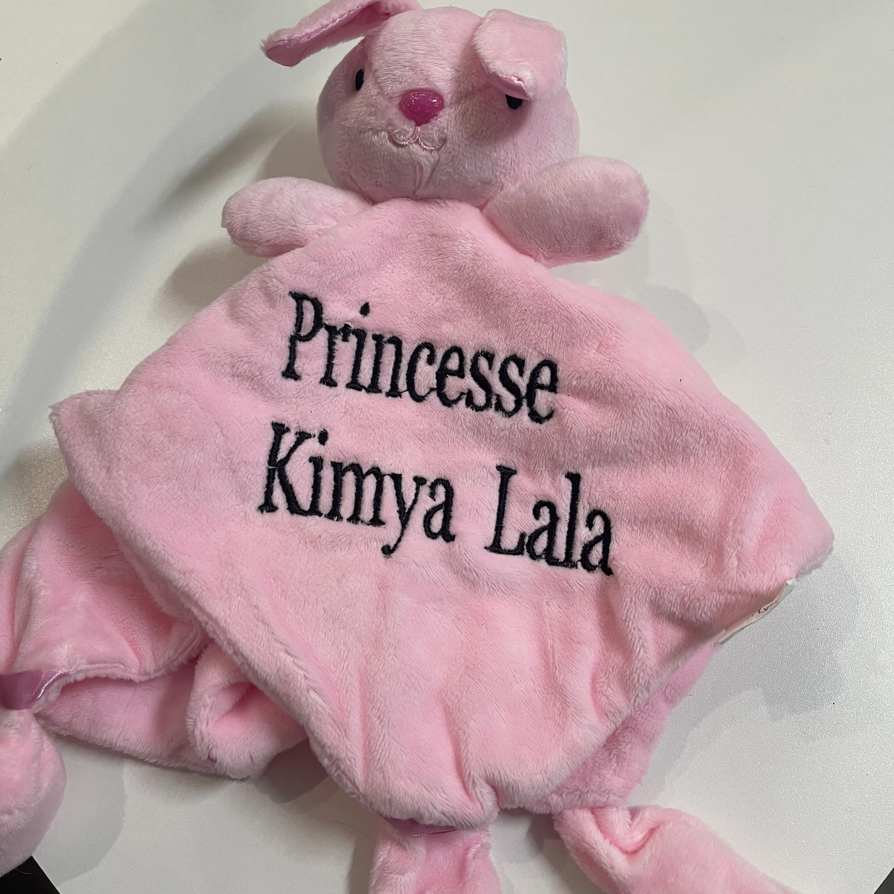 

Personalized Baby Comfort Animal Wool Soft Embroidery Name Boy Girl Baby Shower Gift Smooth Toy Newborn Baby Sleeping Doll