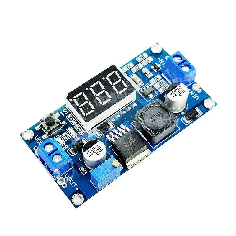O módulo de reforço ajustável xl6009 excede em muito o lm2577 4.5-32 litros 5-35 com display digital voltímetro