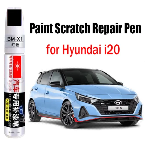 Bolígrafo de reparación de pintura de coche para Hyundai i20 2025 2024, bolígrafo de retoque para reparación de arañazos, accesorios para el cuidado de la pintura del coche