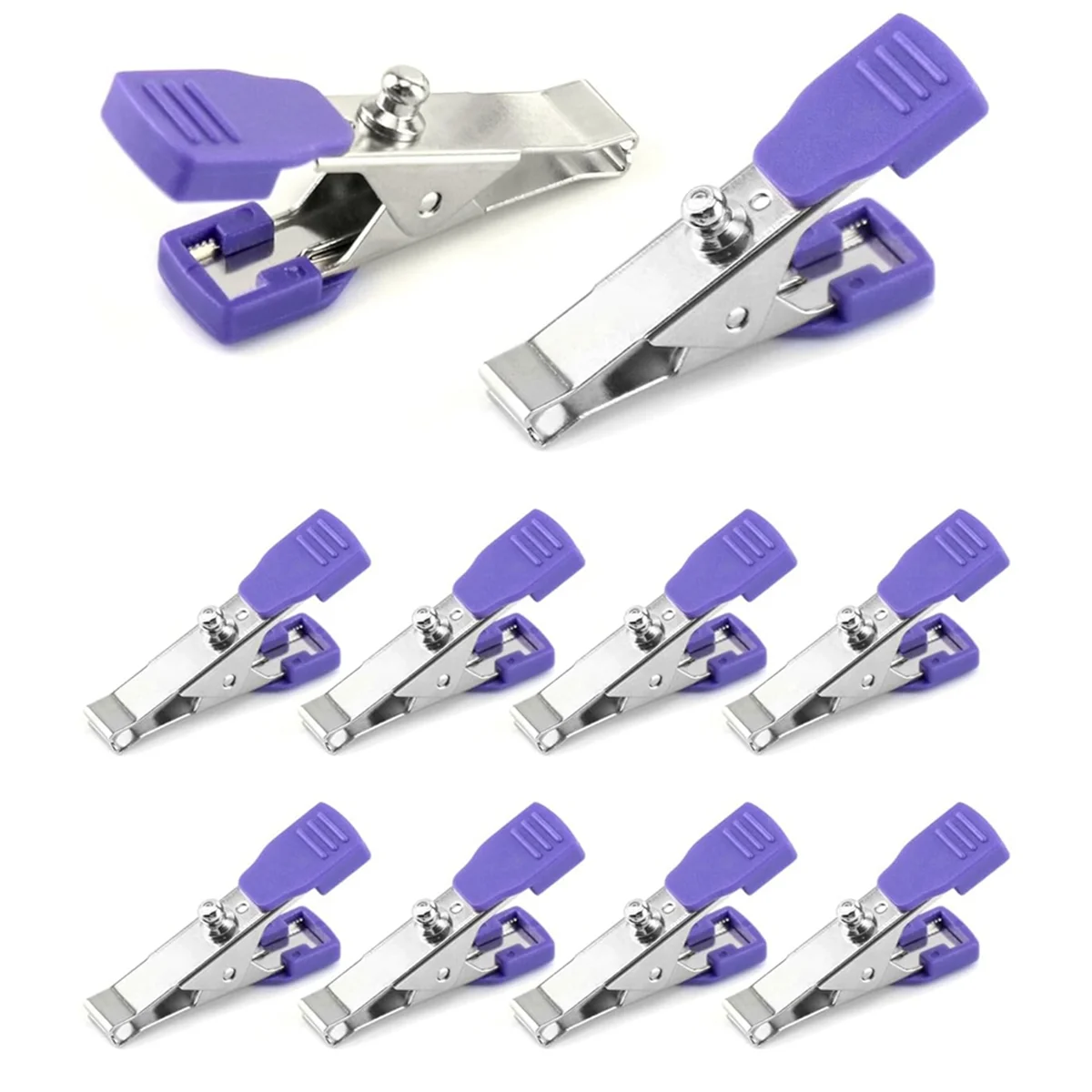 Veterinary Electrode Clip, 10 Pack Universal Accurate EKG/ECG Limb Clip Multi-Function Clamp Adapters