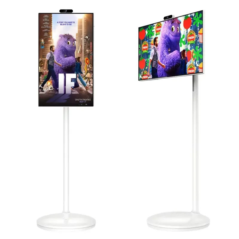 32 Inch Smart Touch Screen Interactive Whiteboard Portable Digital Signage Wireless Mobile Stand For Office School Meeting