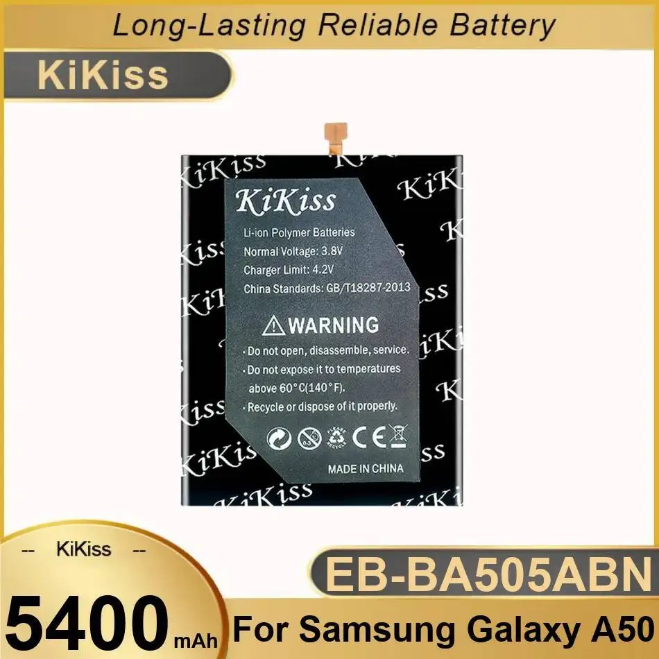 

Безопасный для Samsung Galaxy A50 A505F SM-A505F Прочный аккумулятор для мобильного телефона EB-BA505ABN EB-BA505ABU 5400 мАч
