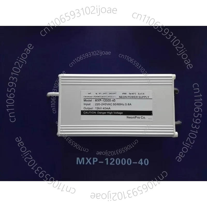 High Brightness Neon Sign Transformer Power Supply Neon Light Rectifier Ballast Output 15kVAC 40mA 192W Input 220V 50/60Hz