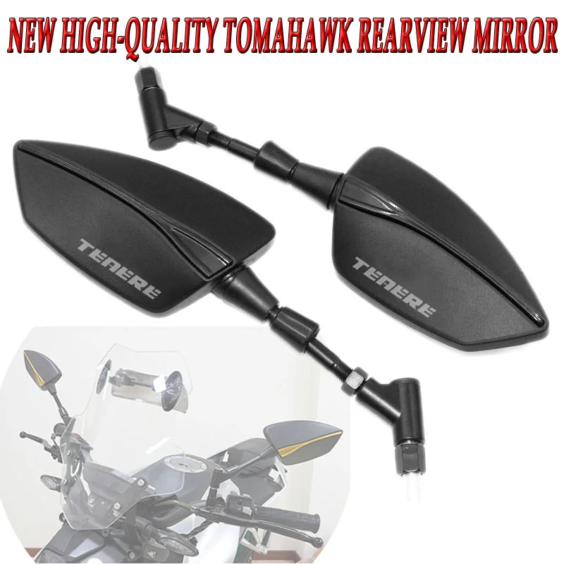 For  XT660Z XT660R XT1200Z/ZE Tenere 1200 700 Thread Left and Right Rearview Mirrors, Side Mirrors, Motorcycle Accessories