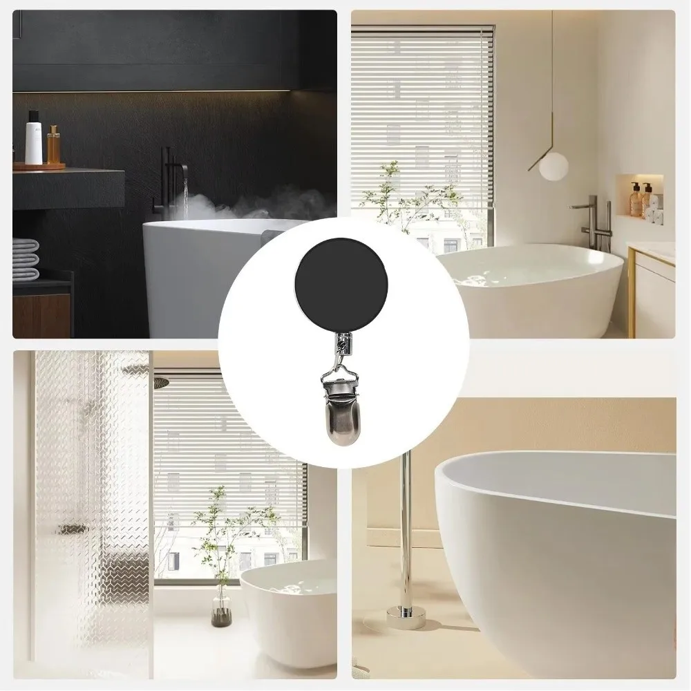 Retractable Buckle Retractable Towel Rack Automatic Retractable No Punching Self-Adhesive Towel Rack Strong Clip
