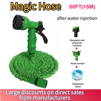 50FT (15m) Hose Expandable Magic Hose Pipe Home Garden Watering Hose Multi-Function Gardening Cleaning Water Sprayer