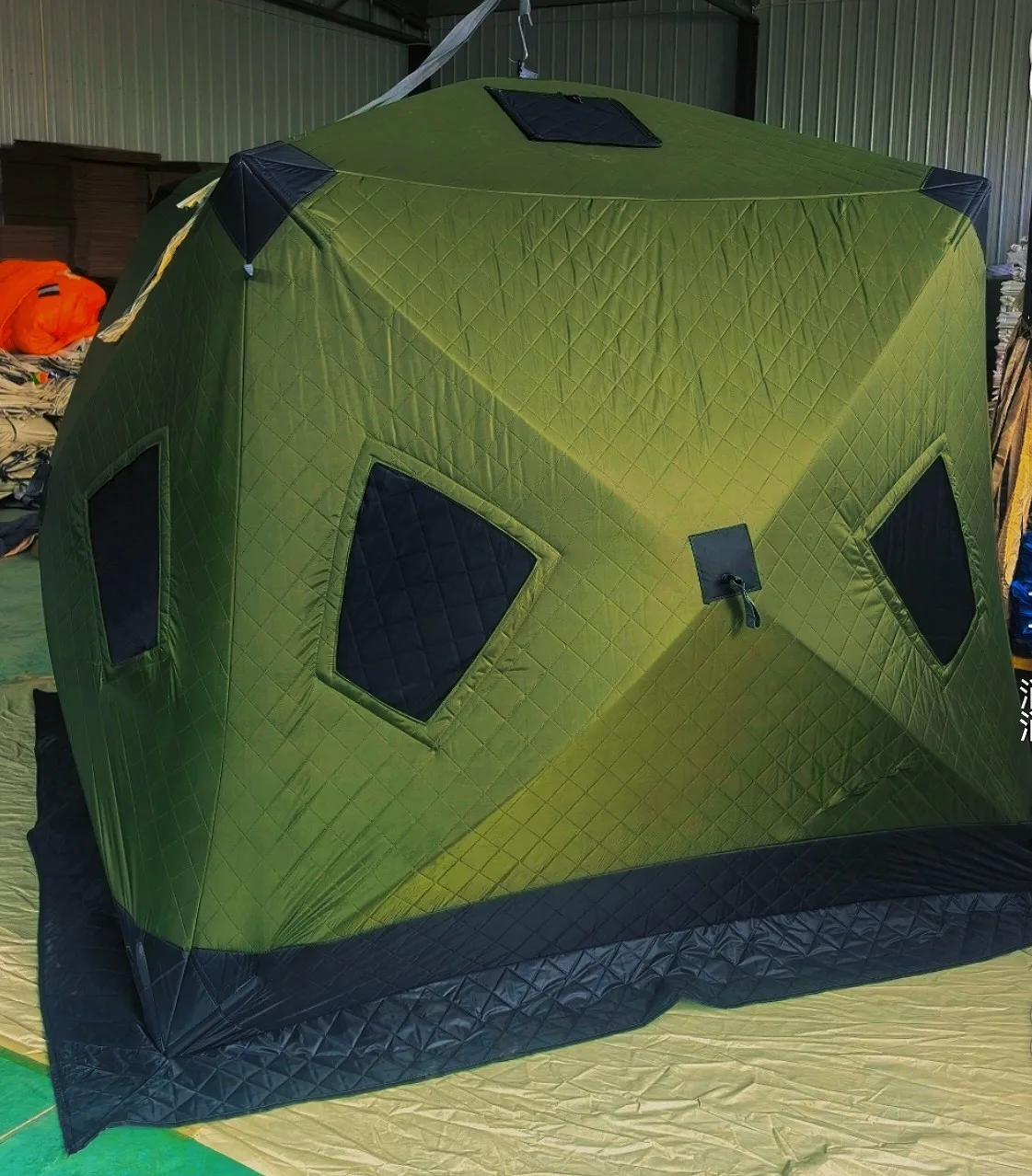 

Two-Door Multi-Window Winter Fishing Tent Quick-Opening Thickened Ice Fishing Snow House Outdoor Cold-Proof Equipment