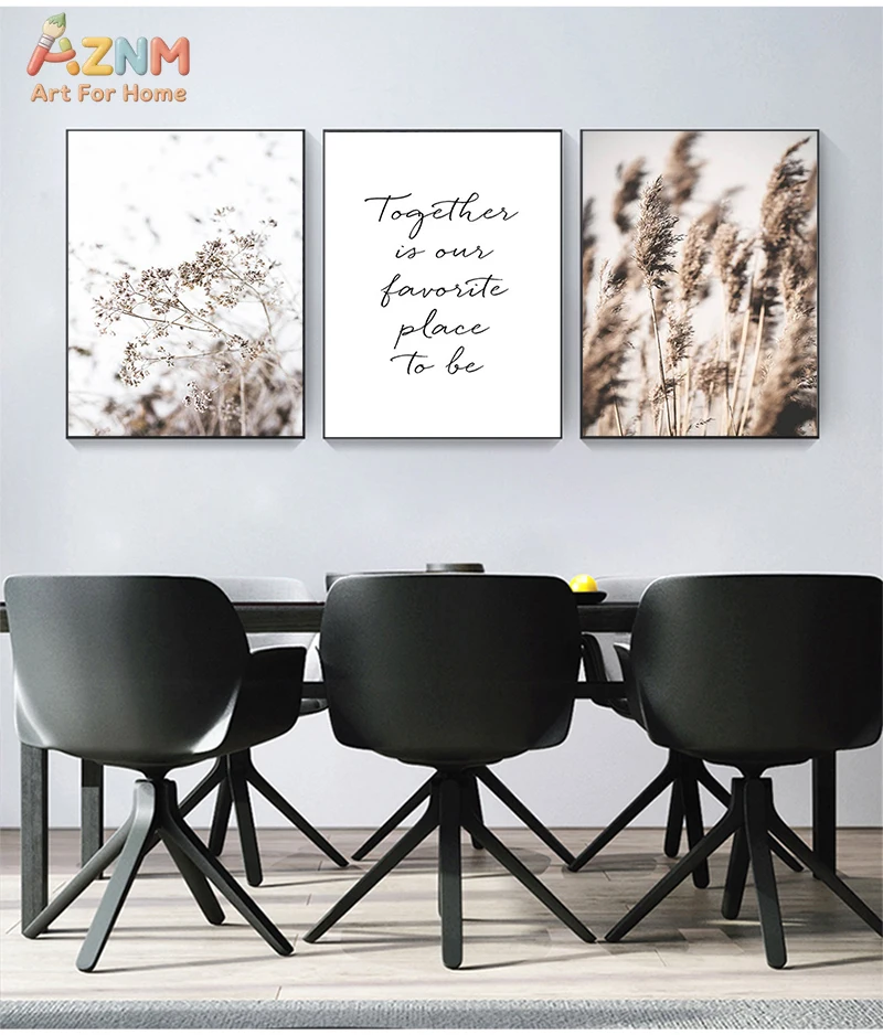 AZNM Mountain Lake Landscape Canvas Wall Art, Foggy Forest Fjord Print, Frameless Modern Nature Photography Canvas Painting for