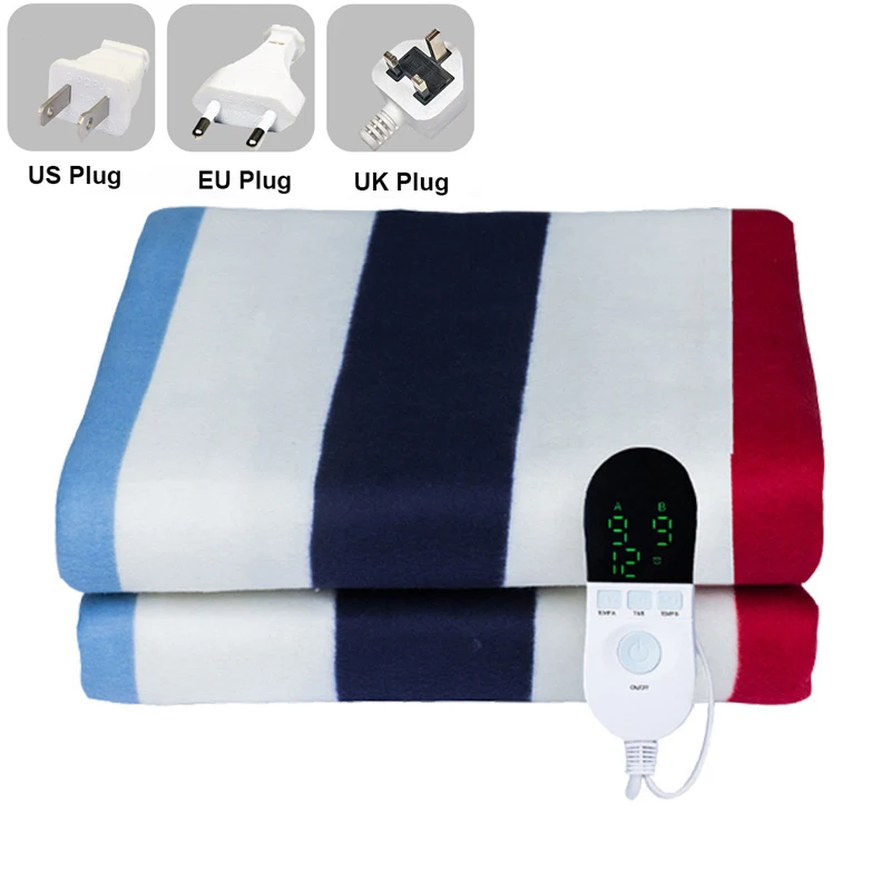 Electric Heated Mattress 110V/220V Heating Blanket Queen Size Warming Bed Sheet Temperature Control Electrical Blanket 150X180cm