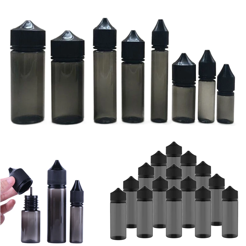 

100pcs 10-120ml Portable Empty PET Plastic Squeeze Dropper Bottles W/ Tamper Proof Cap Travel Sample Liquid Juice Ink Containers