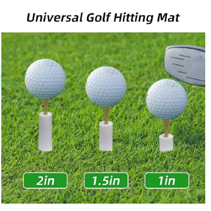 Golf-Übungs-T-Shirts 3-teilig verpackt 25mm/38mm/50mm Golfgummi-T-Shirt Indoor-und Outdoor-Sport für Driving Range und Übungs matte