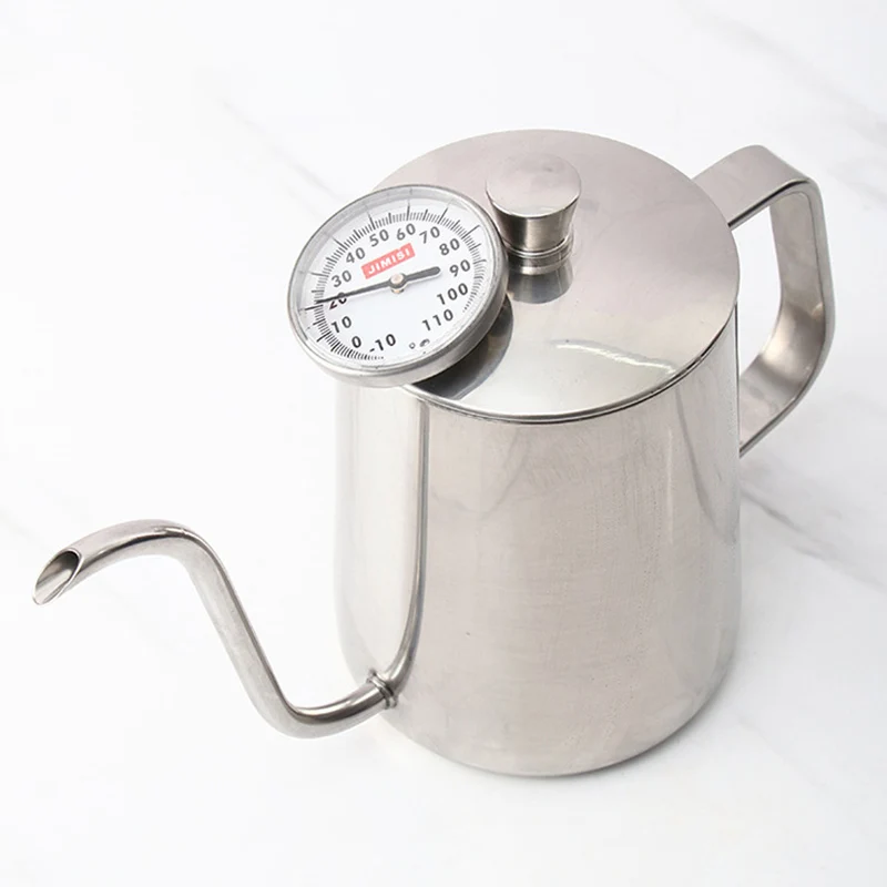 350ml 600ml Drip Kettle Coffee Tea Pot Non-stick Coating Food Grade Stainless Steel Gooseneck Thin Mouth Coffee Drip Kettle