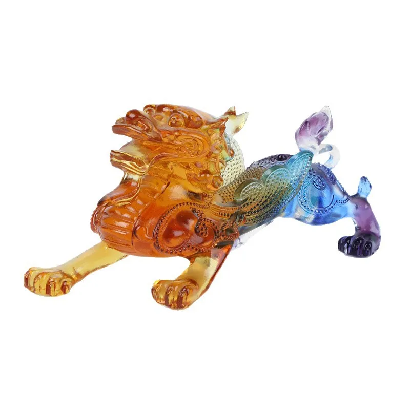 

Glazed mount listening like home living room, entrance ornament listening, divine beast ornament