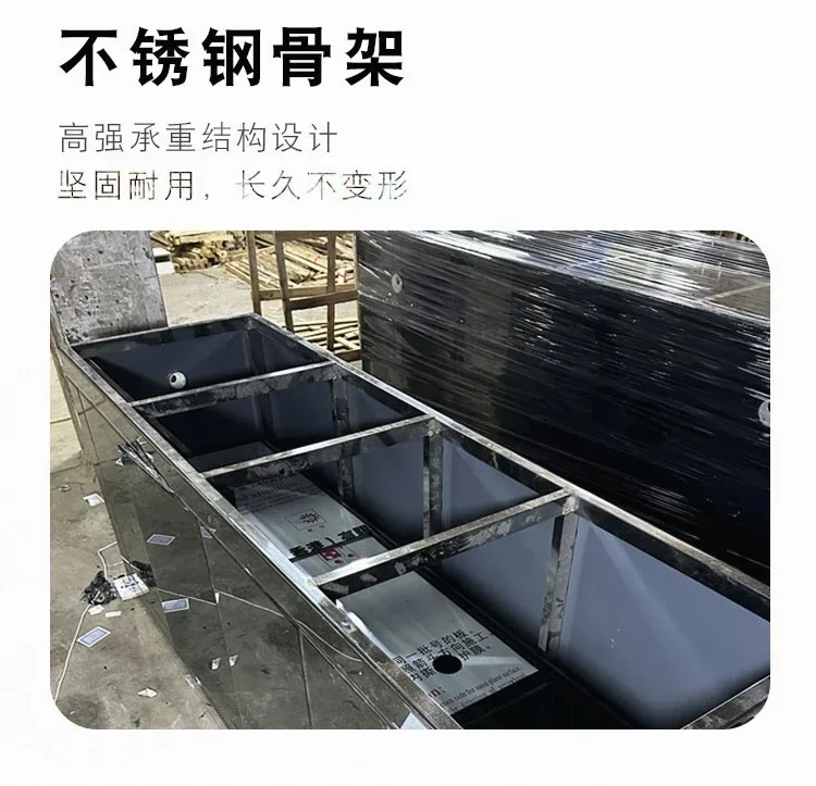 Ultra-white glass Jinlong fish tank aquarium high-end large fish tank living room new water-free