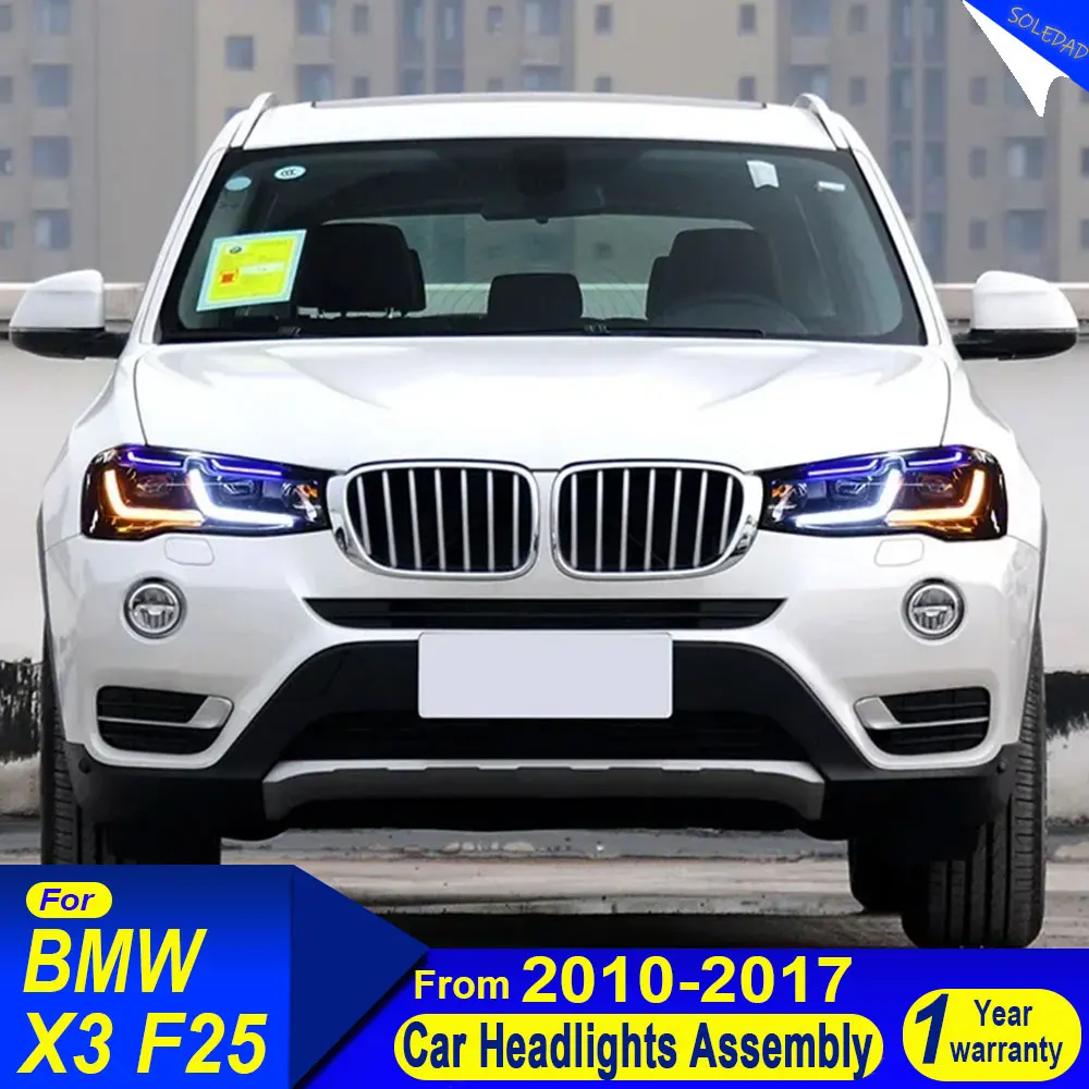 Car Full LED Headlight For BMW X3 F25 LED Headlight Projector Lens 2010-2017 X4 F26 Head Lamp Front DRL Signal Auto Accessories