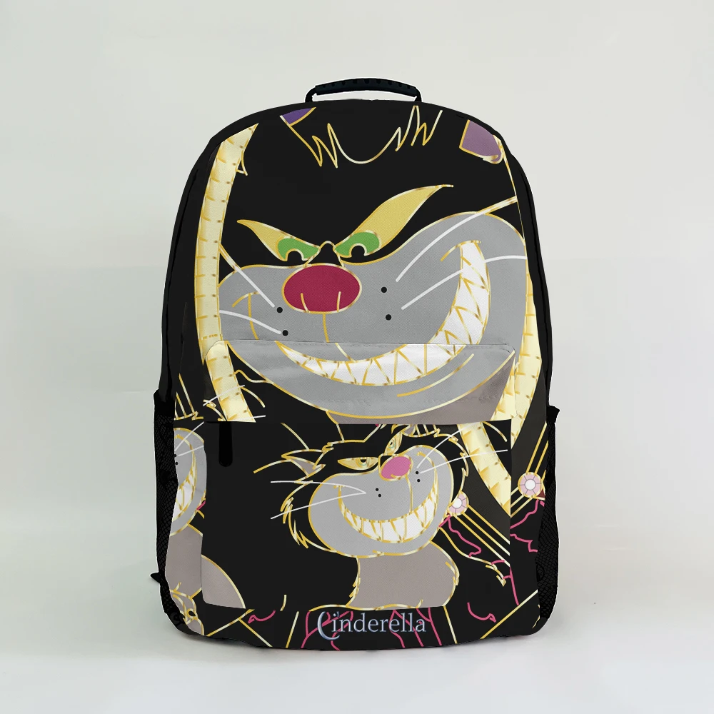 Disney Lucifer Cat B7170 Anime Customized Backpack Rucksacks Cartoon Bag Travel Knapsack Gift