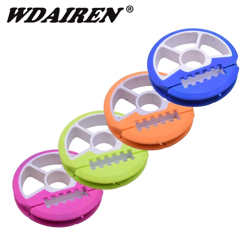 

1Pc Silicone Plastic Fishing Line Plate Fishing Winding Line Board 12cm Carp Lure Trace Wire Leader Swivel Fishing Tackle Box