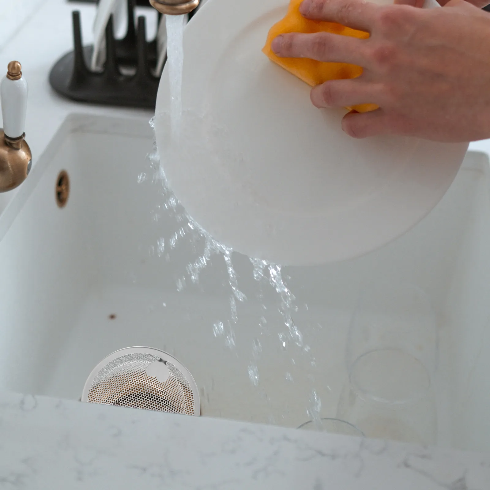 

2 шт. сетчатых фильтра-корзин из нержавеющей стали с ручкой в форме сердца для кухонных и ванных раковин, для слива и утилизации отходов