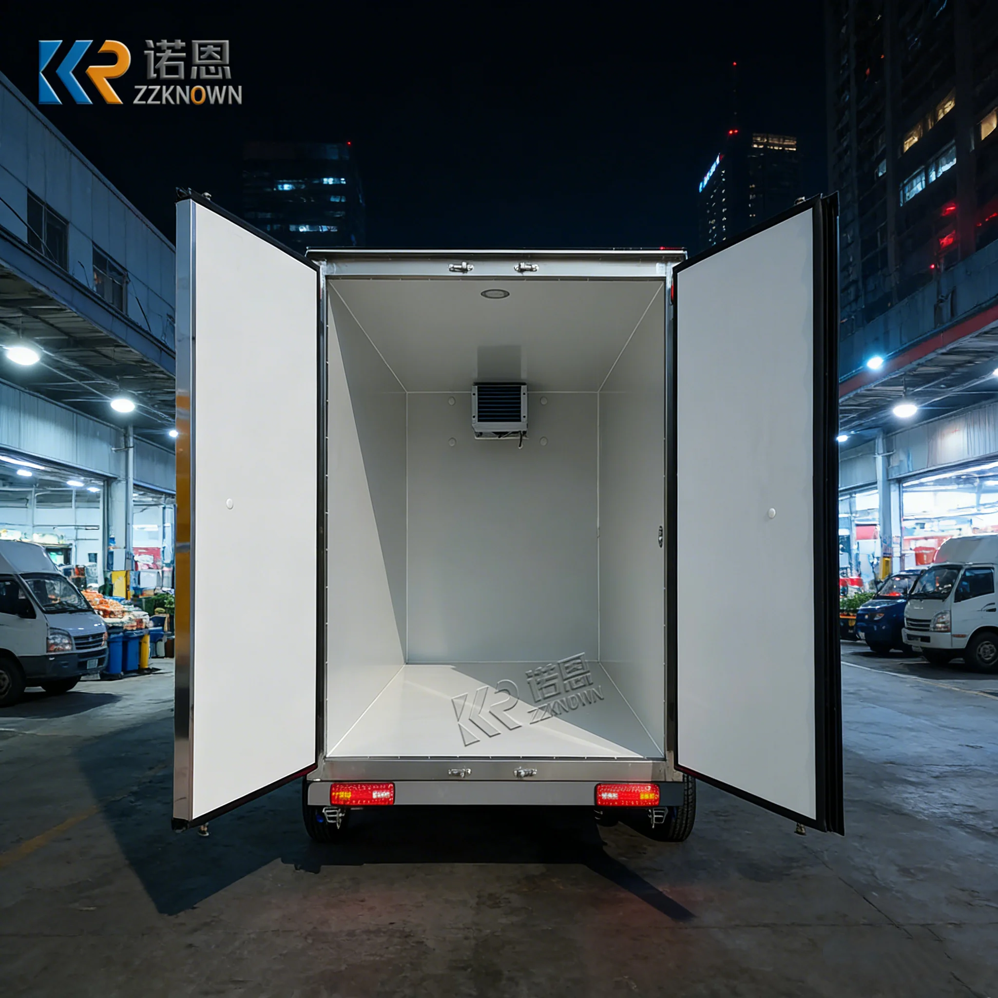 

Новый дизельный грузовик-рефрижератор для Европы, передвижной фургон для продажи еды, тележка для мороженого с рефрижераторным прицепом