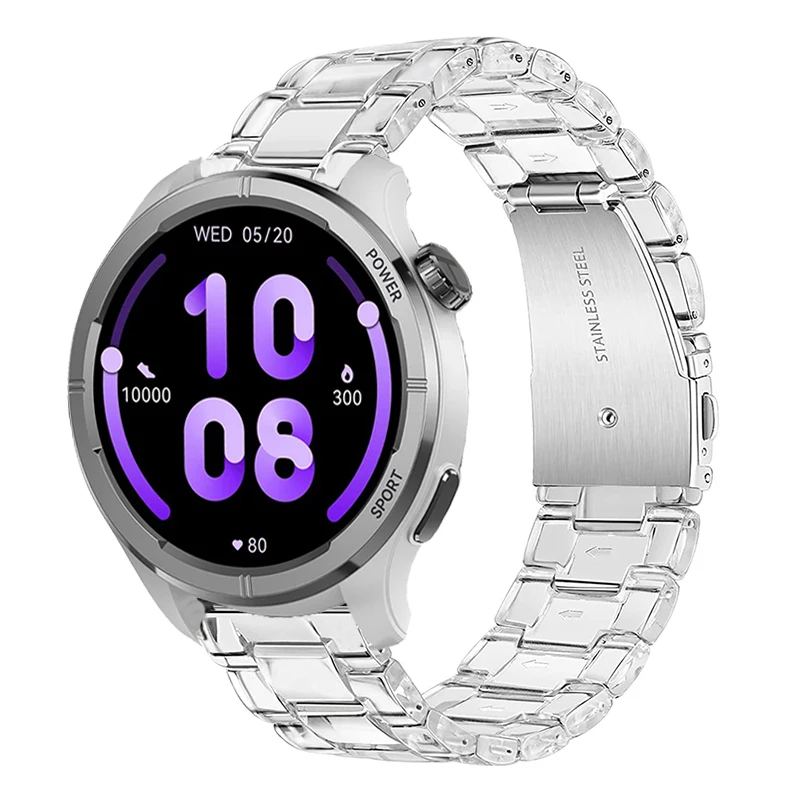 Pulseira de resina transparente para relógio Haylou, Pulseira Solar NEO, Relógio Haylou, Pulseira de relógio RS5, Pulseira Hylou Solar Lite