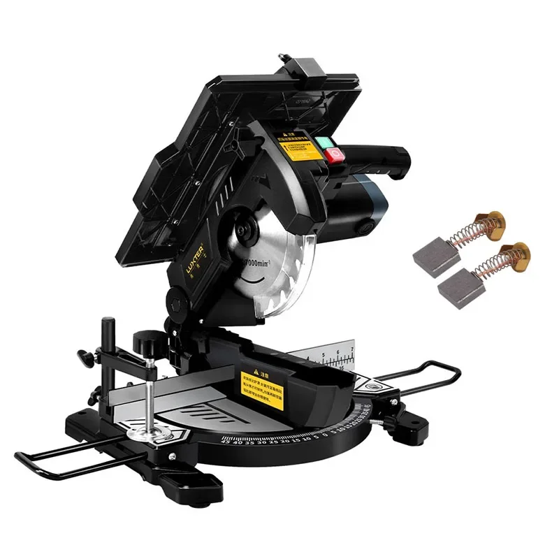 Деревообработка Многофункциональная блочная пила 45-градусный станок Высокомощная настольная пила Алюминиевая торцовочная пила