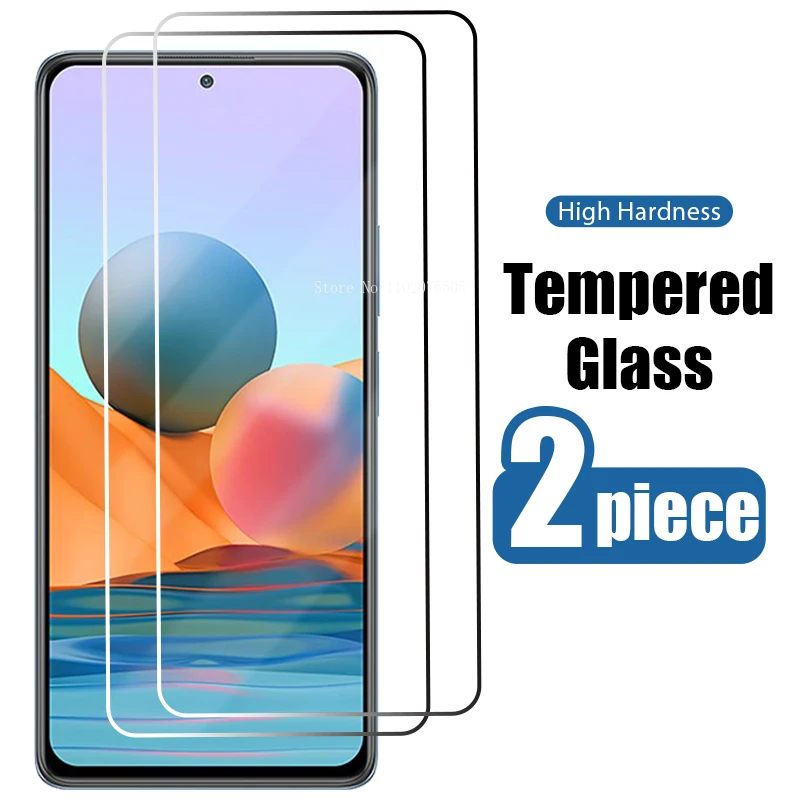 2PCS Premium Tempered Glass For Redmi 10 9  9AT 10C Screen Protector Glass For Redmi  Note 11 10 9 Pro 9A 9C 7A Glass