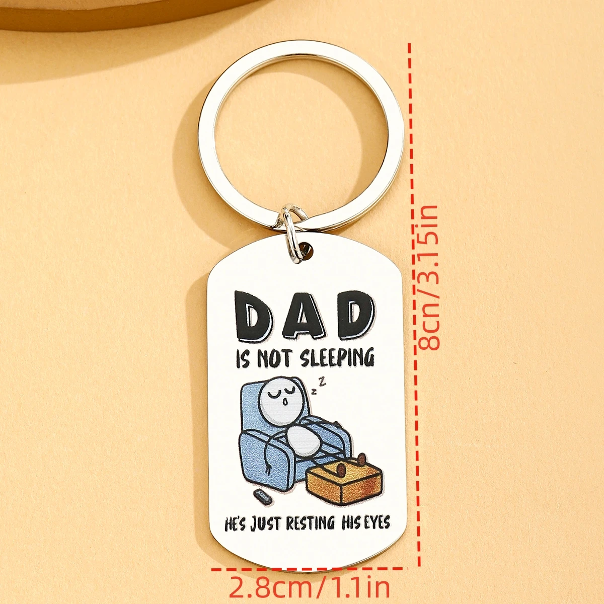 Funny Birthday Gifts for Dad Keychains