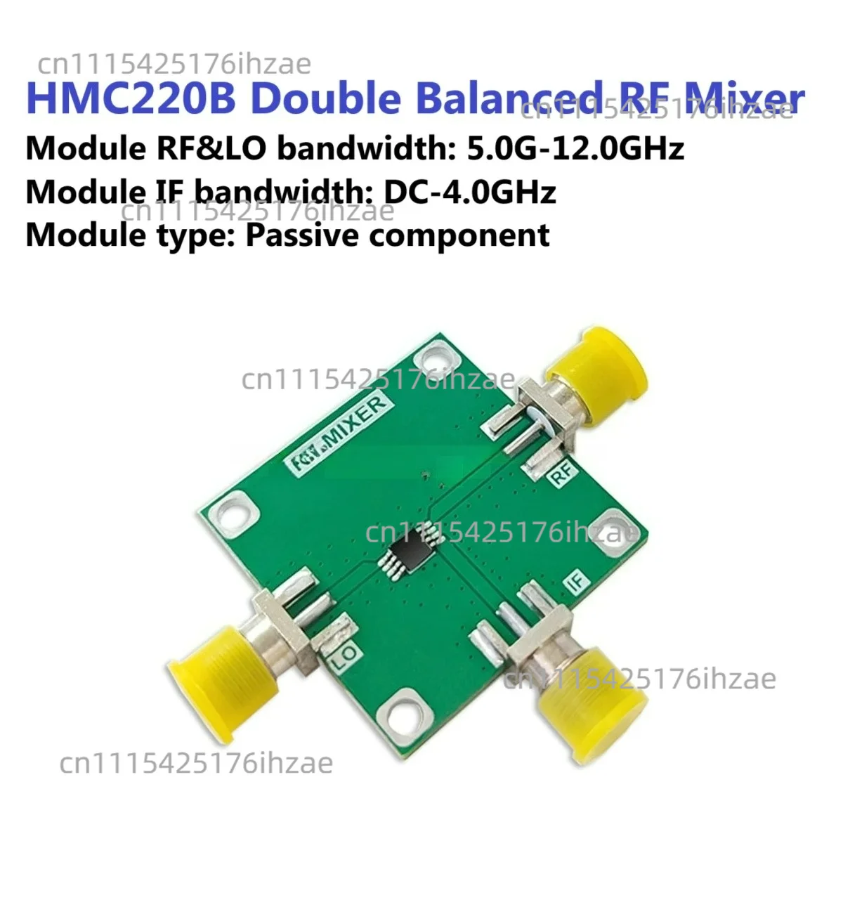 HMC220 Passive Double Balanced Mixer 5G-12GHz Bandwidth RF Mixer Frequency Conversion Module