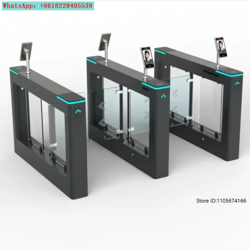 Black swing turnstile gate