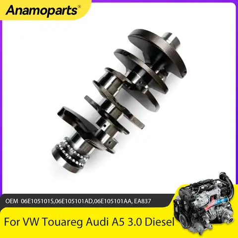 엔진 부품 크랭크축 3.0L T V6 가솔린 EA837 CJT CTU CJW 폭스바겐 투아렉 아우디 S4 A5 A6 A7 A8 Q5 Q7 06E105101AA 3.0T 호환 엔진 부품 크랭크축 3.0L T V6 가솔린 EA837 CJT CTU CJW 폭스바겐 투아렉 아우디 S4 A5 A6 A7 A8 Q5 Q7 06E105101AA 3.0T 호환