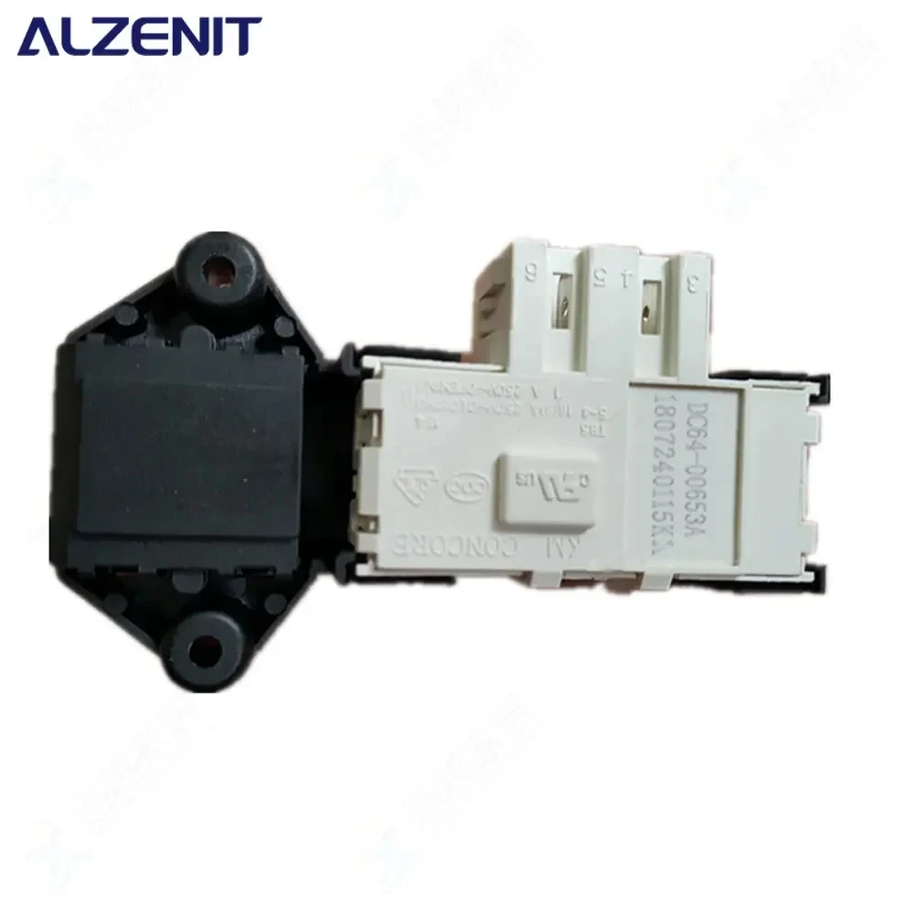 

New For Samsung Drum Washing Machine Electronic Door Lock Delay Switch DC64-00653A Washer Parts