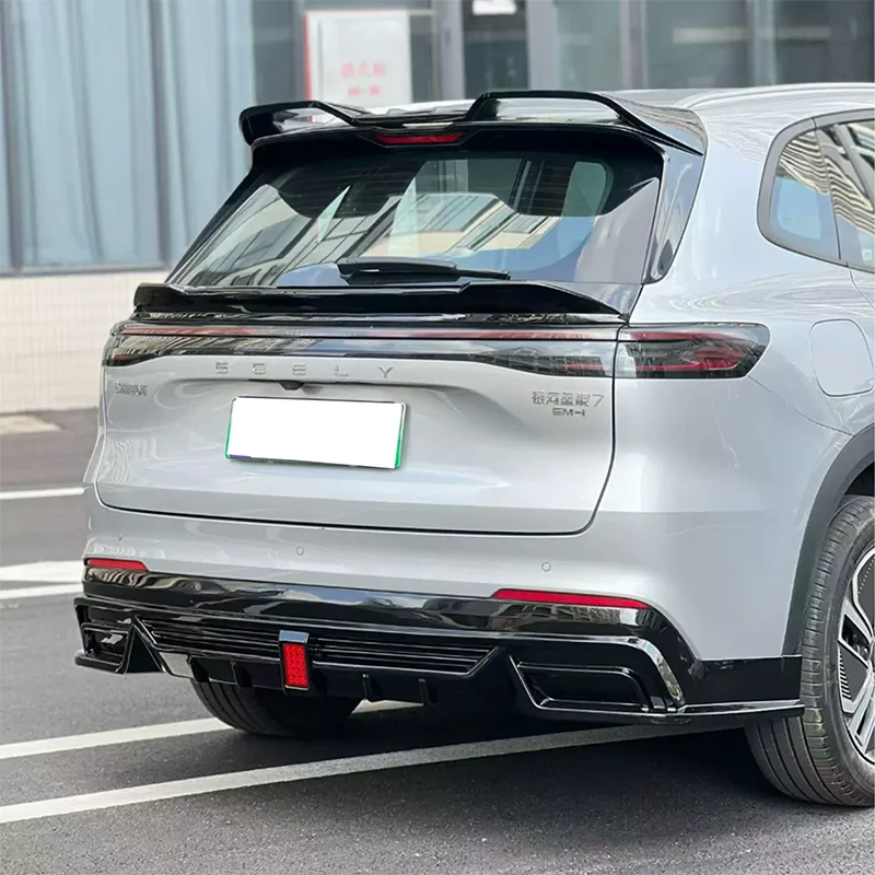 Car Roof Spoiler & Trunk Middle Wing Rear Lip Spoiler For Proton E.Mas7 e.MAS7 SUV Sport Tuning Accessories Exterior Aerodynamic