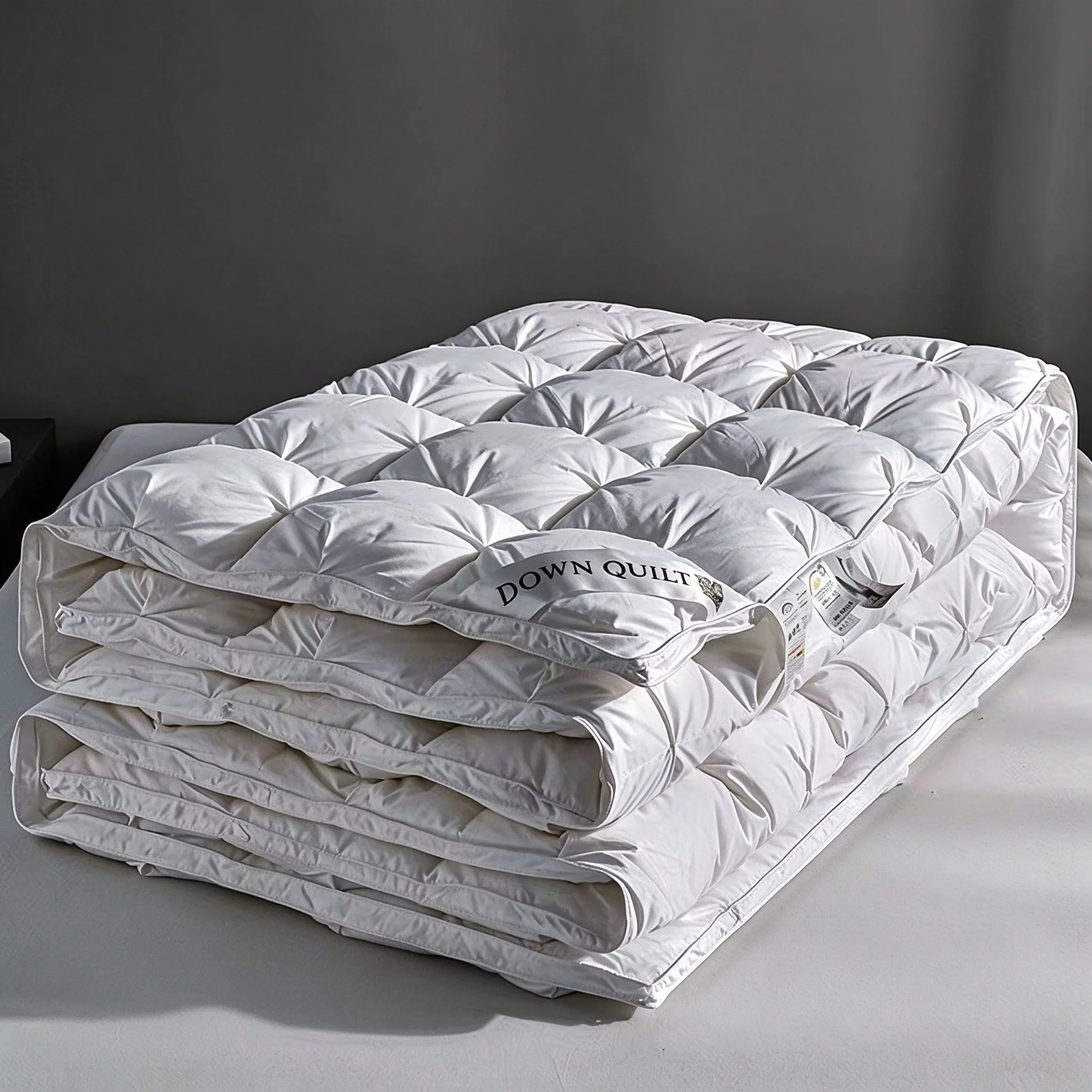 Down Quilt 5A White Goose Down Winter Pure Cotton Thickened Goose Down Winter Quilt Core Hotel Double Bedding Comforter