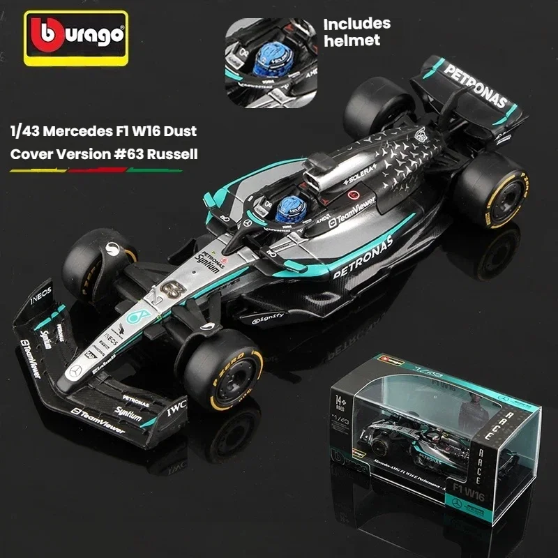 Bburago 2025 W16 Performance F1 1:43 Car Die Cast Vehicles Model Diecast Alloy Model Car Kids Toy Desktop Decor Birthday Gift view 5