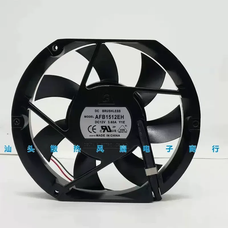 For Delta 17225 17CM 12V fan 172 * 150 * 25MM Advantech industrial computer exhaust fan AFB1512EH