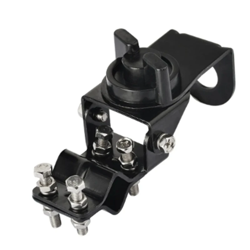 1 Stuks Voertuig Cb Mobiele Radio Antenne Spiegel Mount Bumper Dakdrager Zwart Metaal Voor Auto Truck Cb Radio Vhf Uhf