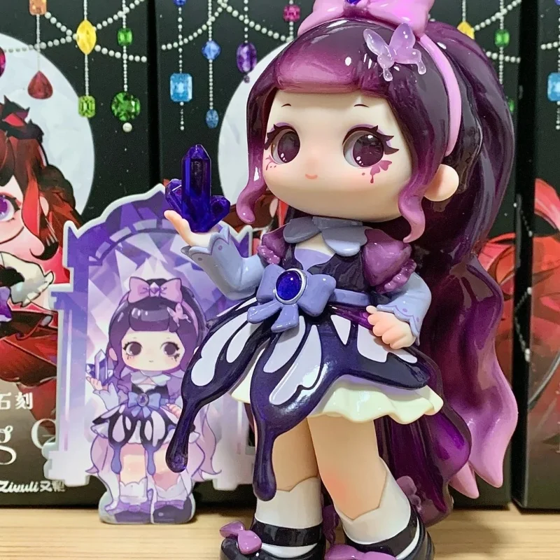 Nova ziyuli v5 deslumbrante gem série caixa cega requintado desktop coleção ornamentos caixa mistério brinquedos na moda bonito presente de aniversário