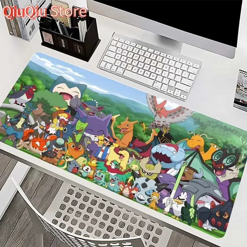 Alfombrilla de ratón P-Pokemon-G-Gengar, alfombrilla para ratón, accesorios de oficina, alfombrilla de escritorio, alfombrilla para teclado, alfombrillas para Juegos de Pc, alfombra grande Xxl