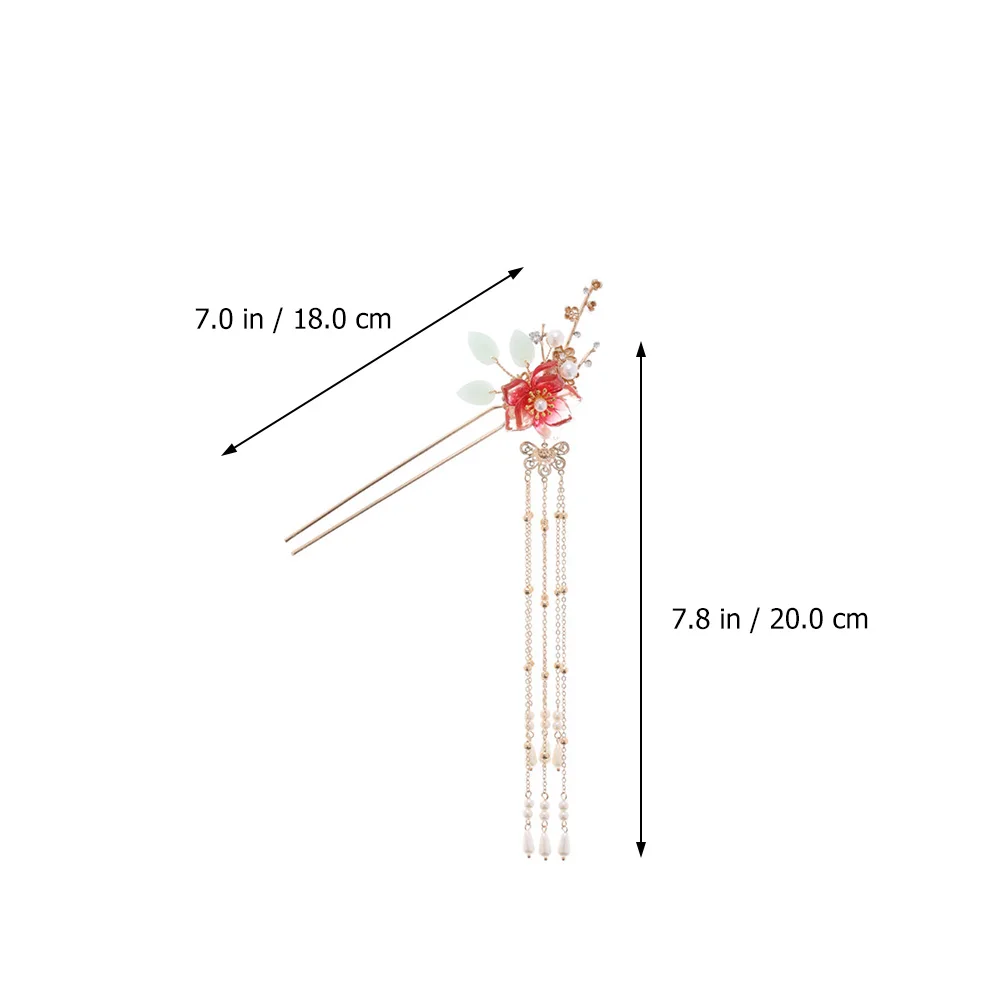 

Chinese Style Pearl Hair Stick Classic Vintage Hair Chopstick for Women Casual Party Cosplay Decorative Hairpin