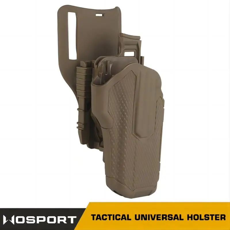 Tactical Universal Holster Fit GLOCK/SIG/RUGER/SMITH/WALTHER/CZ Quick Pull QLS Quick Release Anglr Adjustable Nylon Holster