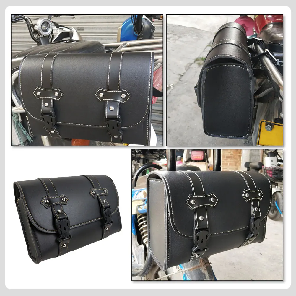 

Motorcycle Bag Large Capacity Waterproof Synthetic Saddle Bags Motorbike Side Luggage Storage Travel Outings Commuting