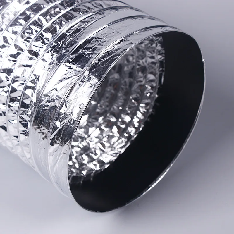 ∅60-150mm Dryer PVC Aluminum Foil Smoke Tube Flexible Ventilation Duct for Kitchen Bathroom Extractor Fitting Pipe