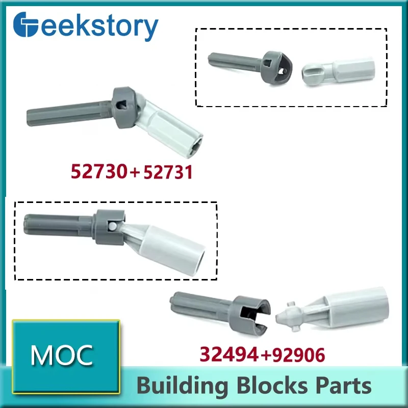 Suspension Drive Steering Transfer Shaft MOC Building Blocks Set 52731 92906 Drive Combination 32494 Technical Bricks DIY Parts