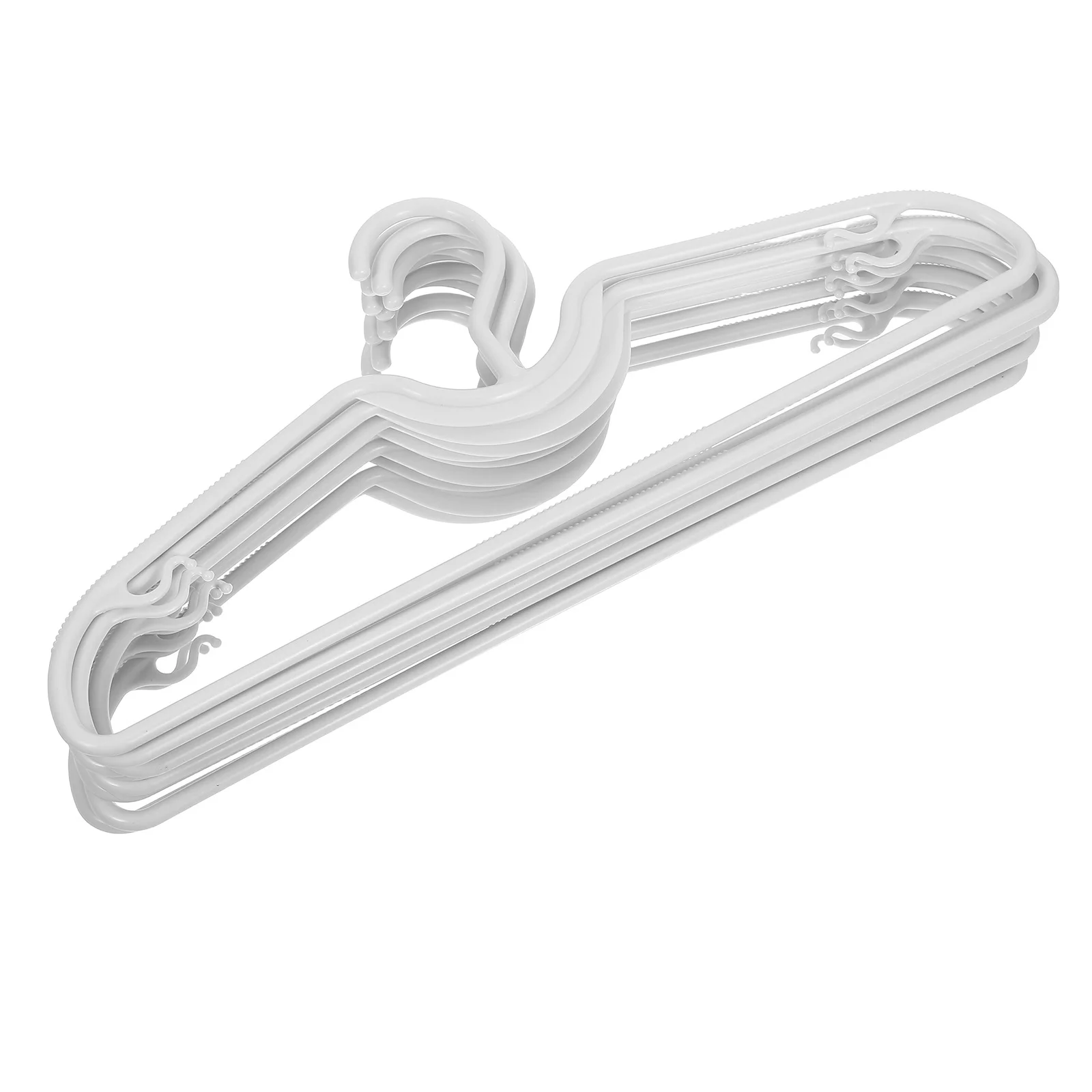 

10Pcs Short Neck Non Slip Hangers Plastic Space Saving Closet Hangers for T Shirts Tank Tops Coats Slim Wardrobe Garment