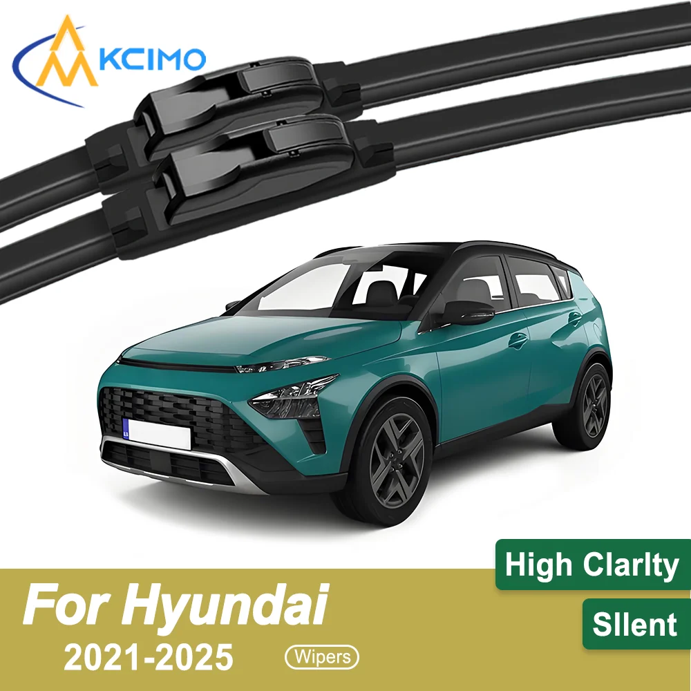 

2-Pack Premium All-Weather Wiper Blades for Hyundai Bayon BC3 CUV 2021-2025 Quiet Streak-Free Uninterrupted Visibility