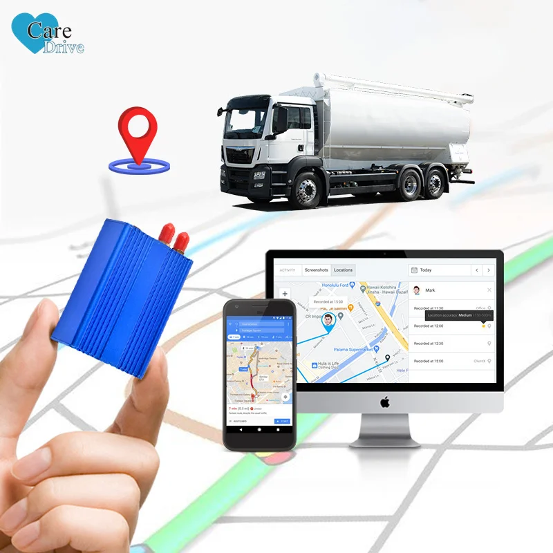 AlwayCare Live GPS Tracker Online Server Tracking Software Fleet Management Equipment for Cars Trucks Waterproof GSM Positioning